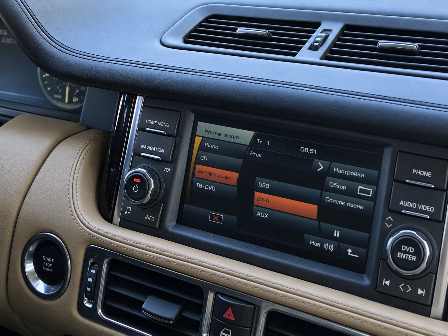 Центральная консоль Range Rover